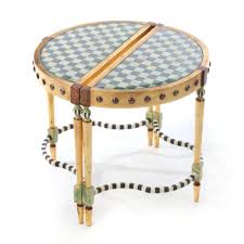 Mackenzie Childs Tra La La Bunching Tables Set Of 2 Mackenzie Childs Furniture Mackenzie Childs Table Settings