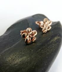 Ippolita 18k rose gold stardust flower diamond drop earrings details from the ippolita stardust collection. 9ct Rose Gold Flower Earrings D M Jewellery Design New Zealand Owned Operated