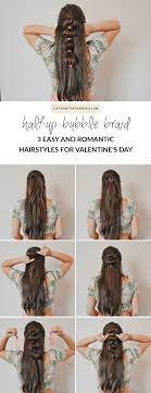 3 Easy And Romantic Hairstyles For Valentine S Day Elephant On The Road Romantic Hairstyles Hair Styles Easy Hairstyles