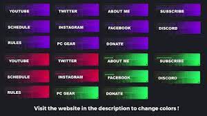 Make custom, personalised twitch and mixer panels for free and without the assistance of photoshop, gimp, or any image. 120 Free Twitch Panels For Streamers Graphic Design Resources