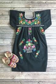 Mexican Dress For Little Girl In Size 1t Girl Embroidered Dress Mexican Dresses Little Girl Dresses