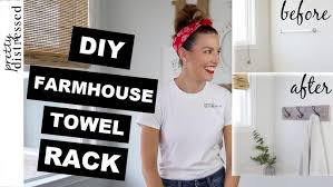 Each one accommodates 3 towels. Farmhouse Towel Rack Farmhouse Decor Diy Youtube