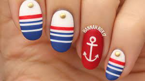 Las uñas rojas 2021 son un clásico del nail art. Unas Nauticas O Marineras Video Paso A Paso Belleza