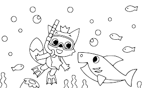 Baby shark coloring page printable. Coloring Sheet Baby Shark Printables