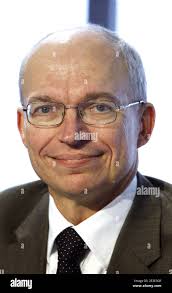 Head of the A350 Progamme, Didier Evrard during the groundbreaking ceremony  of new Airbus A350 final assembly line, at the Airbus headquarters in  Colomiers, near Toulouse, southwestern France