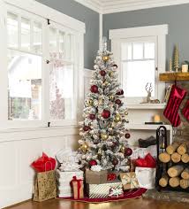 Snow Flocked Artificial Pencil Christmas Tree W Stand Pencil Christmas Tree Christmas Tree Christmas