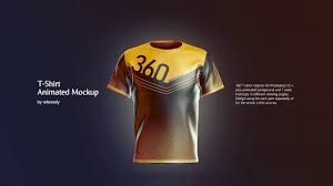 26 521 mockup stock video clips in 4k and hd for creative projects. T Shirt Animated Mockup In Apparel Mockups On Yellow Images Creative Store