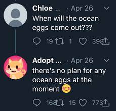 On roblox follow our instagram: Adopt Me News On Twitter No Ocean Sea Eggs Have Been Confirmed Please Be Patient Guys