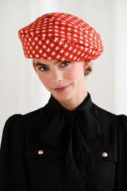 Wool Tweed Sunny Beret — Karen Morris Millinery