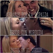 Erika Buenfil Victoria Eduardo Yanez Arriaga En Amoresverdaderos Besos En El Cuello Erika Buenfil Telenovela