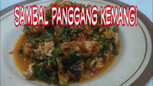 Sambal panggang / ikan asap . Cara Membuat Sambal Panggang Kemangi Youtube