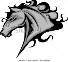 Use light, smooth strokes to begin. Graphic Mascot Vector Image Of A Mustang Bronco Horse By Chromaco Via Shutterstock Bronco Horse Horse Head Drawing Horse Posters