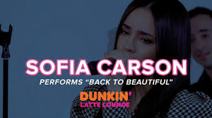 List of singles, with selected chart positions year Sofia Carson Performs Back To Beautiful Live Dunkin Latte Lounge Youtube