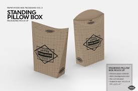 Download Standing Pillow Box Packaging Mockup Decolore Net