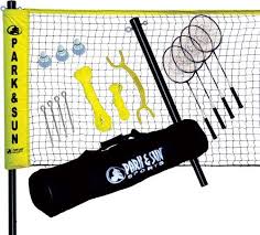 Park Amp Sun Badminton Pro Set Park Amp Sun Sports Http Www Amazon Com Dp B0009pvuqo Ref Cm Sw R Pi Dp Rpeutb1cfy5 Badminton Badminton Set Badminton Nets