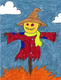 Woo, it's another hot summer day on june 22nd! How To Draw An Old Scarecrow Art Projects For Kids