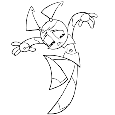 By the artists from my life as a teenage robot. Jenny The Teenage Robot Coloring Pages