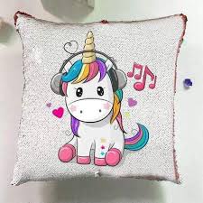 Découvrez les incontournables de cette saison. Coussin Licorne Paillette Lilicorne