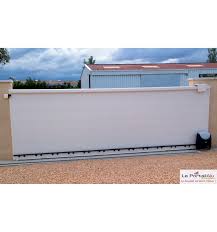 Portail Plein Coulissant En Alu 4m Lame Large 220 Flat Leportailalu