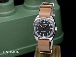 Especially since the original version was a military issue and somewhat obscure. Khaki Pilot Pioneer Mechanical Leather Ref H76419531 Gnomon Watches