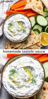 The Best Homemade Tzatziki Sauce Recipe This Easy Tzatziki Sauce Is Made With Greek Yogurt So In 2020 Homemade Tzatziki Homemade Tzatziki Sauce Tzatziki Sauce Recipe