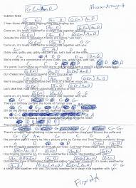 Sleigh Ride Guitar Chord Chart In G Major Munson