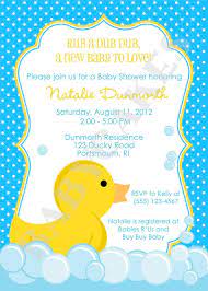 Cute Duck Invitation Baby Shower Duck Rubber Ducky Baby Shower Invitations Baby Shower Invitations For Boys