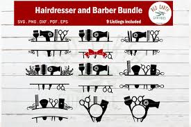 Hairdresser And Barber Monogram Frame Graphic By Redearth And Gumtrees Creative Fabrica In 2020 Monogram Frame Cricut Monogram Monogram