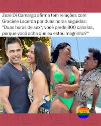 Aos 61 anos, Zezé Di Camargo afirmou que faz sex* com Graciele Lacerda por  duas horas seguidas. O pai de Wanessa também se gabou sobre seu desempenho  sex*al e brincou que vai