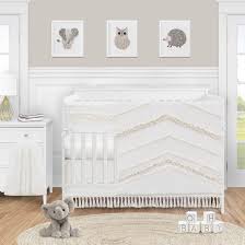 Top picks related reviews newsletter. Ivory Gender Neutral Boho Bohemian Collection Girl Boy 5pc Nursery Crib Bedding Set