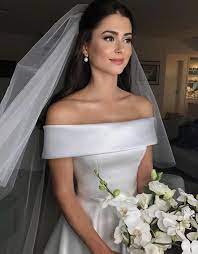 Princess Style Off Shoulder Satin Wedding Dresses 2019 Off Shoulder Wedding Dress Online Wedding Dress Wedding Dresses Satin