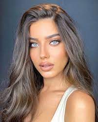 Tal Mishan Makeup Artist On Instagram Love This Look So Much Noa Leibu Makeup Talmishan Talmi Balayage Hair Blonde Dark Hair Blue Eyes Beautiful Hair