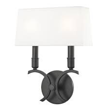 Farmhouse flushmount ceiling light black drum light fixture seeded glass shade $ 99.00 industrial mason jar bedroom wall sconce bronze finish set of 2 $ 59.99 rated 5.00 out of 5 H212102s Ob Mitzi Two Light Wall Sconce Gwen Your Lighting Showroom