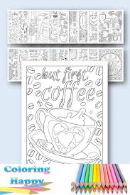 Are you looking for free coffee themed coloring pages? 20 Stress Busting Coloring Pages For Coffee Lovers
