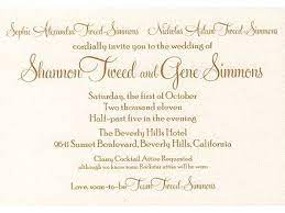 Gene Simmons Shannon Tweed To Marry On Oct 1 Wedding Invitation Wording Invitation Wording Shannon Tweed