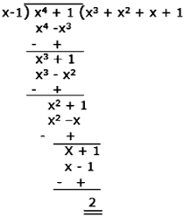 Divide first term of dividend p (x) by the first term of divisor g (x) and write quotient q (x) at its place. By Actual Division Find The Quotient And The Remainder When The First Polynomial Is Divided By The Second Polynomial X 4 1 X 1 Sarthaks Econnect Largest Online Education Community