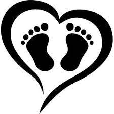 Silhouette Design Store Baby Feet Love Baby Feet Baby Silhouette Baby Feet Art