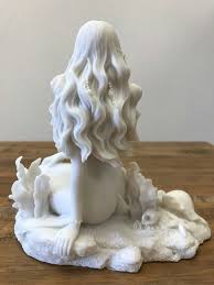 Pin By Melissa On Clay Figures Mermaid Sculpture Mermaid Statues Mermaid Drawings