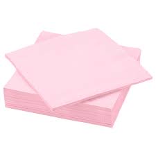 Le meilleur choix de serviettes de table en papier est chez oscar nos modèles de serviette en ouate sont disponibles en 2 et 3 feuilles ainsi qu'en 4 formats: Fantastisk Serviettes En Papier Rose Clair Ikea
