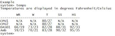 How many celsius in 73.4 fahrenheit? Integrated Management Module Ii Temps Command