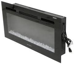 A userâ€™s guide for renovating and. Greystone 31 Electric Fireplace With Crystals Recessed Mount Black Greystone Rv Fireplaces 324 Electric Fireplace Crystal Wall Mount Black