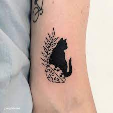Minimal Inspiration Inkstinct Tattoos Mini Tattoos Black Cat Tattoos