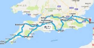 Ceremoniële graafschappen van engeland sinds 1997; Scan Britain Busreis Isle Of Wight Devon En Cornwall