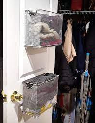 14 Genius Ways To Turn A Door Into Extra Storage Space Sheknows Winter Gear Storage Clever Closet Coat Closet Ideas