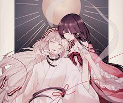 Fujiwara no Mokou & Kaguya Houraisan by Somei ooo