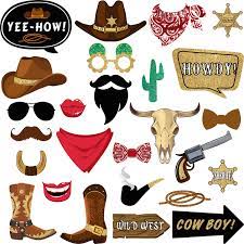 Learn how to make your own wild bill and seth bullock costumes. 26 Pieces West Cowboy Photo Booth Props Kit Western Party Decorations Selfie Props For Western Cowboy Theme Party Favors Supplies Buy Online In Saint Vincent And The Grenadines At Saintvincent Desertcart Com Productid