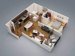 1 Bed Apartment One Bedroom House Plans One Bedroom House 1 Bedroom House Plans