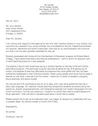 Cover Letter Template For Resume For Teachers Year Teacher Cover Letter Forma Teacher Cover Letter Example Cover Letter For Resume Sample Resume Cover Letter