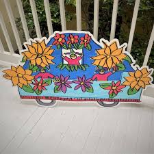 Mardi Gras Flower Float Yard Sign Forever New Orleans