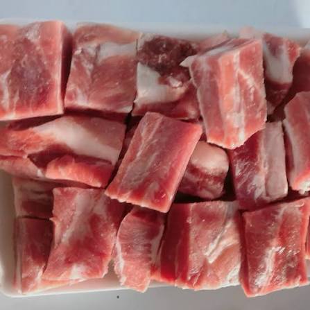 Thịt Heo Sườn Non Sạch MeatDeli - Sườn Non Heo Cắt Khúc Bán Lẻ (1 Kg)